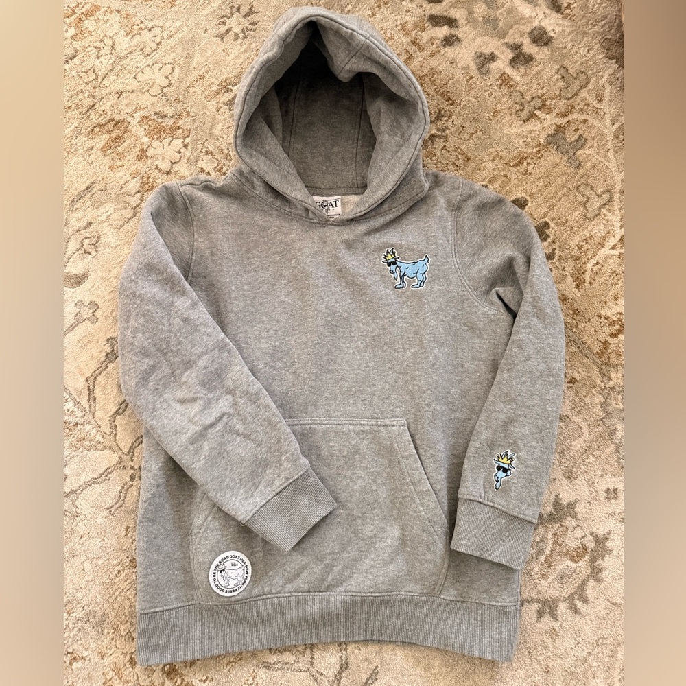 GOAT Hooded Sweatshirt, youth XL, grey
